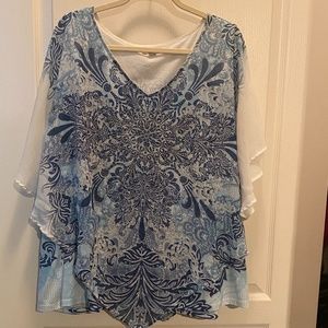 Dressbarn Poncho Plusize Blouse